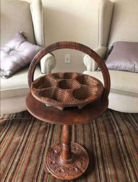 Pure sheesham wooden hand made dry fruit table