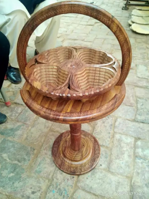 Wooden hand made dry fruit table