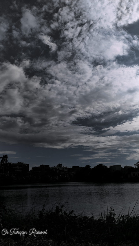 Clouds in the sky very much resembles