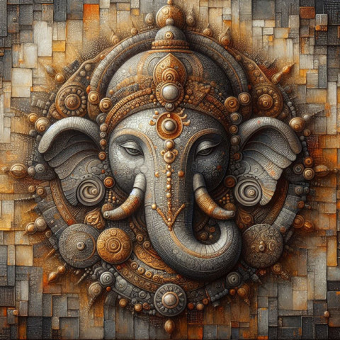 Hindu God Ganesha- Digital Art