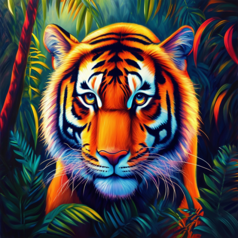 Majestic Tiger: The Spirit of the Jungle"