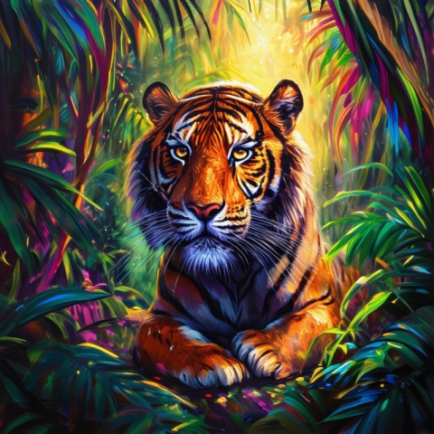 Majestic Tiger: The Spirit of the Jungle"