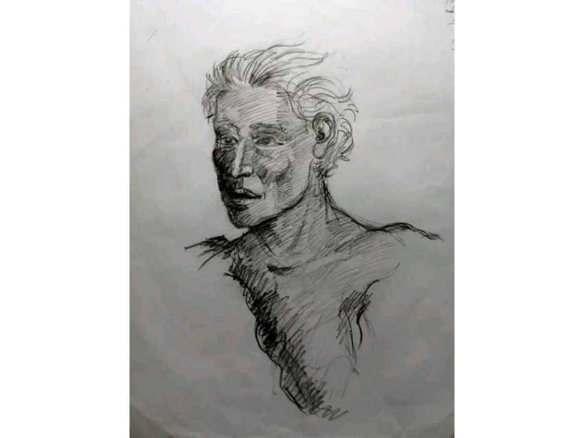 The man pencil art