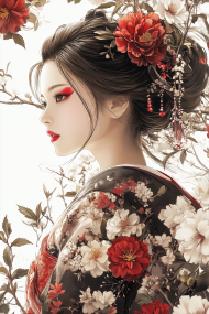 Beautiful geisha